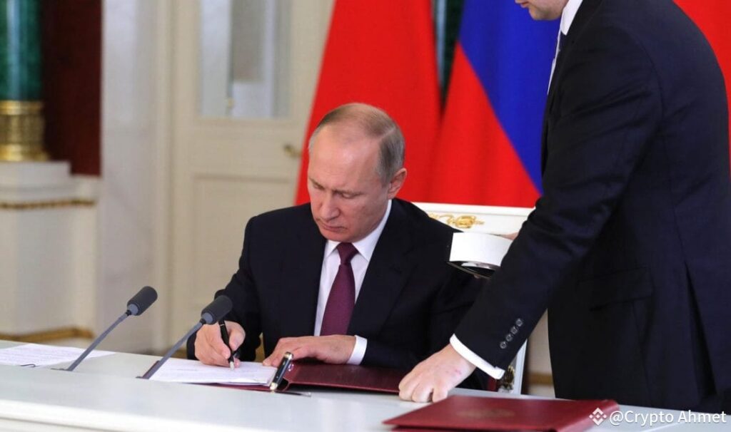 Putin passes legislation making cryptocurrency legal.